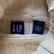 画像4: 【M/L相当】GAP タートルネック コットンニット セーター アイボリー 白無地■ビンテージ オールドギャップ アメリカ古着 90s Y2K (4)