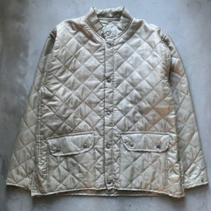 画像: 【L】Belstaff スタンドカラー キルティングライナージャケット ベージュ 無地■ビンテージ オールド ヨーロッパ古着 ベルスタッフ