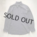 画像: 【S/M】40s USN 片ポケ ウール CPOシャツ ネイビー 濃紺■ビンテージ オールド アメリカ古着 ミリタリー WW2 米軍実物 オリジナル