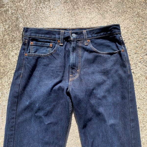 画像2: 【W32 L34】Levi's 505 デニムパンツ 濃紺■アメリカ古着 リーバイス ジーパン テーパード フロントジップ (2)