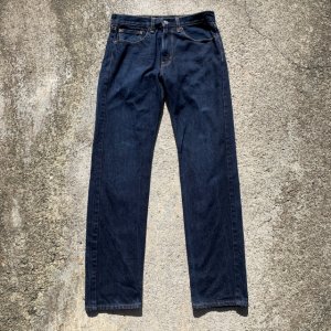 画像: 【W32 L34】Levi's 505 デニムパンツ 濃紺■アメリカ古着 リーバイス ジーパン テーパード フロントジップ