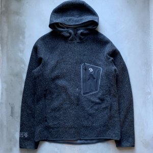 画像: 【M/L】Mountain Hard Wear 内装フリース ウールジャケット パーカー ダークグレー■アメリカ古着 マウンテンハードウェア フード