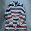 画像6: 【L/XL】PENDLETON 長袖ヘビーネルシャツ 白 マルチボーダー■ビンテージ オールド アメリカ古着 ペンドルトン オールコットン (6)