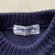 画像3: 【S or Ladies】イギリス製 Guernsey ウールセーター ネイビー 濃紺■ビンテージ アメリカ古着 フィッシャーマン ガンジーセーター (3)