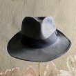 画像2: 【56cm 7 1/8】ボロ 50s MARATHON HATS フェルト フェドラハット グレー■ビンテージ オールド レトロ アメリカ古着 帽子 JCペニー  (2)