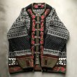 画像7: 【L】VRIKKE SWEATERS ウールニット カーディガン ブラック 黒 総柄■ビンテージ アメリカ古着 花柄 チロリアン ノルディックセーター (7)