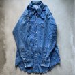 画像6: 【S/M】70s USA製 Wrangler 長袖デニム ウエスタンシャツ■ビンテージ オールド アメリカ古着 アメリカ製 ラングラー カウボーイ (6)