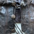 画像4: 【S/M】LEATHER WEAR コンチョボタン レザーベスト 焦げ茶■ビンテージ レトロ アメリカ古着 レースアップ カウボーイ ウエスタン 本革 (4)