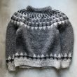 画像2: 【S/M】Hand made by Kathy ノルディックセーター カーディガン グレー 柄■ビンテージ オールド アメリカ古着 フォークロア ニット (2)