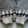 画像8: 【S/M】Hand made by Kathy ノルディックセーター カーディガン グレー 柄■ビンテージ オールド アメリカ古着 フォークロア ニット (8)