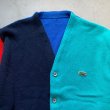 画像3: 【S/M】IZOD LACOSTE クレイジーパターン アクリルニット カーディガン■ビンテージ オールド レトロ アメリカ古着 80s/90s ラコステ (3)