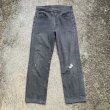 画像1: 【W30】80s-90s USA製 Levi's 501 ブラックデニムパンツ 黒 グレー■ビンテージ オールド アメリカ古着 リーバイス 先染め オリジナル (1)