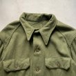 画像3: 【L/XL】50s-60s 米軍実物 ウールシャツ オリーブグリーン■ビンテージ オールド レトロ アメリカ古着 ボックス ミリタリー US ARMY (3)