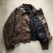 画像7: 【S/M】UNKNOWN ダブルライダース レザージャケット ブラウン 茶色■ビンテージ オールド レトロ アメリカ古着 革ジャン 70s MC Dポケ (7)