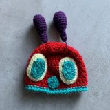 画像: 【Baby】ハンドメイド ニット帽 キャップ■ビンテージ オールド アメリカ古着 帽子 あおむし 赤ちゃん キッズ 子供服