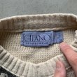 画像4: 【M/L】USA製 GITANO アクリルニット セーター 生成り色 総柄■ビンテージ オールド レトロ アメリカ古着 レディース 80s  (4)