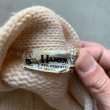 画像3: 【L】HANSON ウール ローゲージ レタードカーディガン 生成り色 白■ビンテージ オールド アメリカ古着 ニット セーター 50s/60s (3)