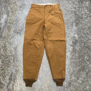 画像: 【W31】60s-70s RED HEAD 裾リブ ハンティングパンツ ブラウンダック地 茶色■ビンテージ オールド アメリカ古着 レッドヘッド