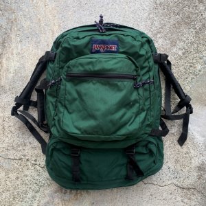 画像: 【65cm×45cm】90s JANSPORT 2WAY リュックサック バッグ 緑■ビンテージ オールド アメリカ古着 ジャンスポーツ アウトドア 特大サイズ