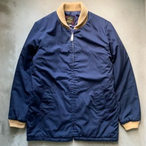 画像: 【S/M】John Blain 中綿 ファラオジャケット ネイビー 紺■ビンテージ オールド レトロ アメリカ古着 70s カーコート ショールカラー