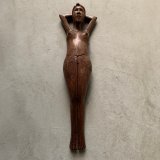 画像: 【34cm】フィリピン ヌード ウッド ナッツクラッカー■ビンテージ アンティーク 雑貨 ウォルナット 木彫り 人形 エロ おっぱい No.2