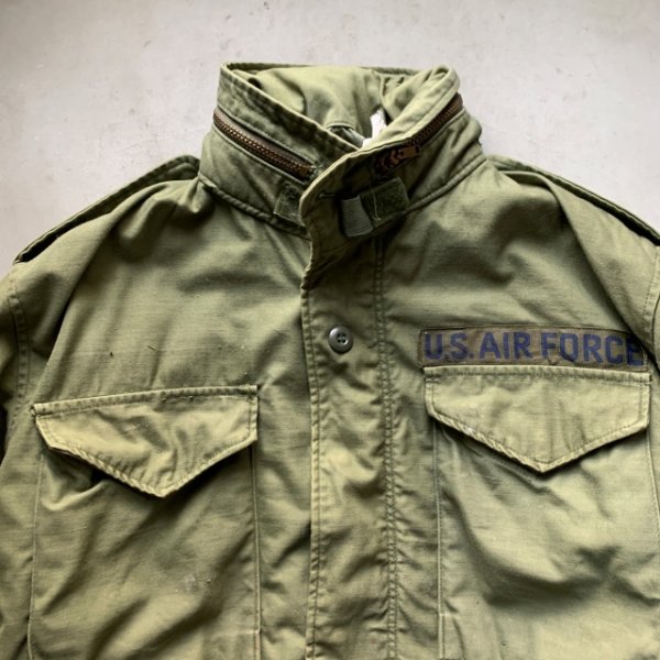 画像2: 【S】70s-80s M-65 フィールドジャケット オリーブ■ビンテージ オールド アメリカ古着 米軍実物 ARMY ミリタリー ブラスジップ (2)