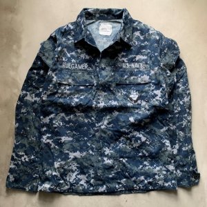 画像: 【S-Regular】米軍実物 NWU ジャケット デジカモ ネイビー■ビンテージ オールド アメリカ古着 ミリタリー USN US NAVY No.2