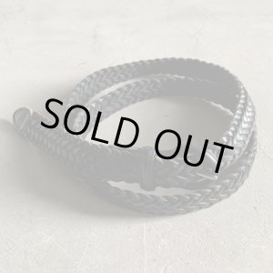 画像: 【Free】Dokers(Levi's) メッシュ レザーベルト ブラック 黒■ビンテージ オールド アメリカ古着 ドッカーズ ビッグサイズ フリー No.1