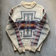 画像6: 【Ladies】70s USA製 Pendleton ネイティブ柄 ウールセーター 生成り色■ビンテージ オールド アメリカ古着 レディース ペンドルトン (6)