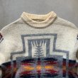 画像2: 【Ladies】70s USA製 Pendleton ネイティブ柄 ウールセーター 生成り色■ビンテージ オールド アメリカ古着 レディース ペンドルトン (2)