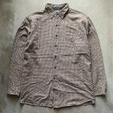 画像: 【L/XL】Polo Ralph Lauren「LOWELL」長袖シャツ 茶系 ギンガムチェック■ビンテージ オールド アメリカ古着 ポロ ラルフローレン