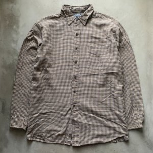 画像: 【L/XL】Polo Ralph Lauren「LOWELL」長袖シャツ 茶系 ギンガムチェック■ビンテージ オールド アメリカ古着 ポロ ラルフローレン