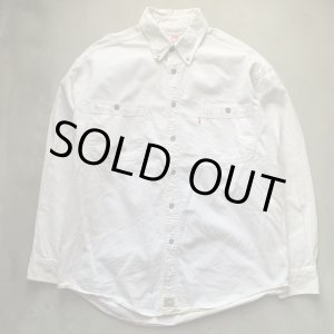 画像: 【L/XL】Levi's 長袖シャツ ホワイト 白無地■ビンテージ オールド アメリカ古着 リーバイス 2000s Y2K 白シャツ