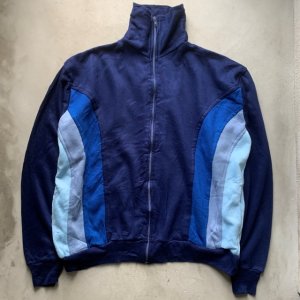 画像: 【L/XL】BRAVADO アクリル フルジップ ジャージトップス ネイビー■ビンテージ オールド アメリカ古着 80s トラックジャケット