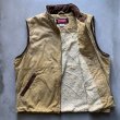 画像6: 【L/XL】Wrangler HERO 裏ボア コットン ジップアップベスト ベージュ■ビンテージ オールド アメリカ古着 90s ラングラー コーデュロイ (6)