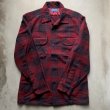 画像5: 【S/M】70s USA製 PENDLETON オープンカラー 長袖ウールシャツ バーガン■ビンテージ アメリカ古着 ペンドルトン ボックス ボートシャツ (5)