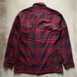 画像2: 【S/M】70s USA製 PENDLETON オープンカラー 長袖ウールシャツ バーガン■ビンテージ アメリカ古着 ペンドルトン ボックス ボートシャツ (2)