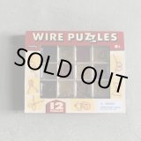 画像: 【17.0cm×20.7cm】ワイヤーパズル 12個セット 知恵の輪■アメリカ雑貨 知育玩具 おもちゃ デッドストック