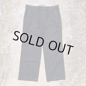 画像: 【W34-W35】Lee コットン ノータック チノパンツ ブラック 黒■ビンテージ オールド レトロ アメリカ古着 リー ストレート チノパン