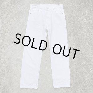 画像: 【W34-W35】90s USA製 Levi's 501 ホワイトデニムパンツ 白■ビンテージ オールド アメリカ古着 リーバイス ジーパン 白パン