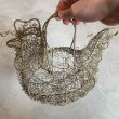 画像8: 【28.0cm】ニワトリ ワイヤーバスケット 卵入れ■ビンテージ アンティーク アメリカ雑貨 ワイヤーアート インテリア 鶏 (8)