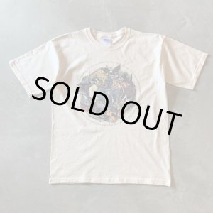 画像: 【S or Ladies】2000s GILDAN 動物 プリントTシャツ■ビンテージ オールド アメリカ古着 ギルダン コットン 象 ゴリラ トラ キリン