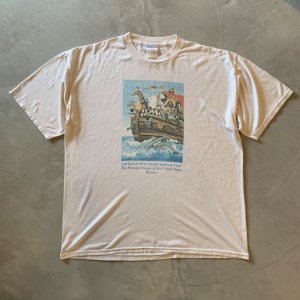 画像: 【XL】90s-2000s JERZEES 動物 ノアの方舟 プリントTシャツ■ビンテージ オールド アメリカ古着 コットン×ポリエステル