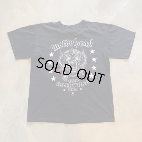 画像1: 【L/XL】2000s「motorhead」バンドTシャツ ブラック 黒■ビンテージ オールド アメリカ古着 anvil コットン モーターヘッド ツアー ロック (1)