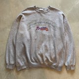 画像: 【XL/XXL】2000s Lee MLB BRAVES スウェット ライトグレー■ビンテージ オールド アメリカ古着 リー メジャーリーグ 野球