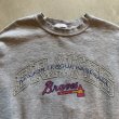画像2: 【XL/XXL】2000s Lee MLB BRAVES スウェット ライトグレー■ビンテージ オールド アメリカ古着 リー メジャーリーグ 野球 (2)