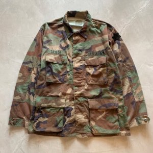 画像: 【M-Regular】90s ウッドランドカモ コンバットジャケット 迷彩■ビンテージ オールド アメリカ古着 ミリタリー サバゲー 米軍実物