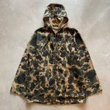 画像: 【M/L】UNKNOWN ハンティングジャケット パーカー カモ柄 迷彩■ビンテージ オールド レトロ アメリカ古着 コットン ジップアップ