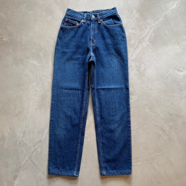 画像1: 【W24-W25】80s USA製 Levi's 17505 デニムパンツ 青■ビンテージ オールド アメリカ古着 リーバイス レディース キッズ テーパード (1)