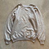 画像: 【L】USA製 HANES ラグランスウェット 杢グレー 無地■ビンテージ オールド アメリカ古着 80s/90s へインズ トレーナー